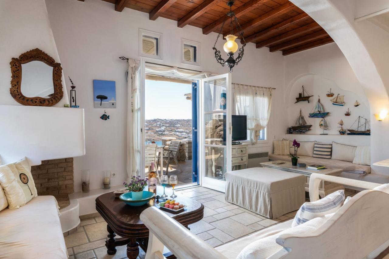 Yalos Mykonos Ornos Pouli Private Apartments W Shared Swimming Pool Mykonos Town Buitenkant foto