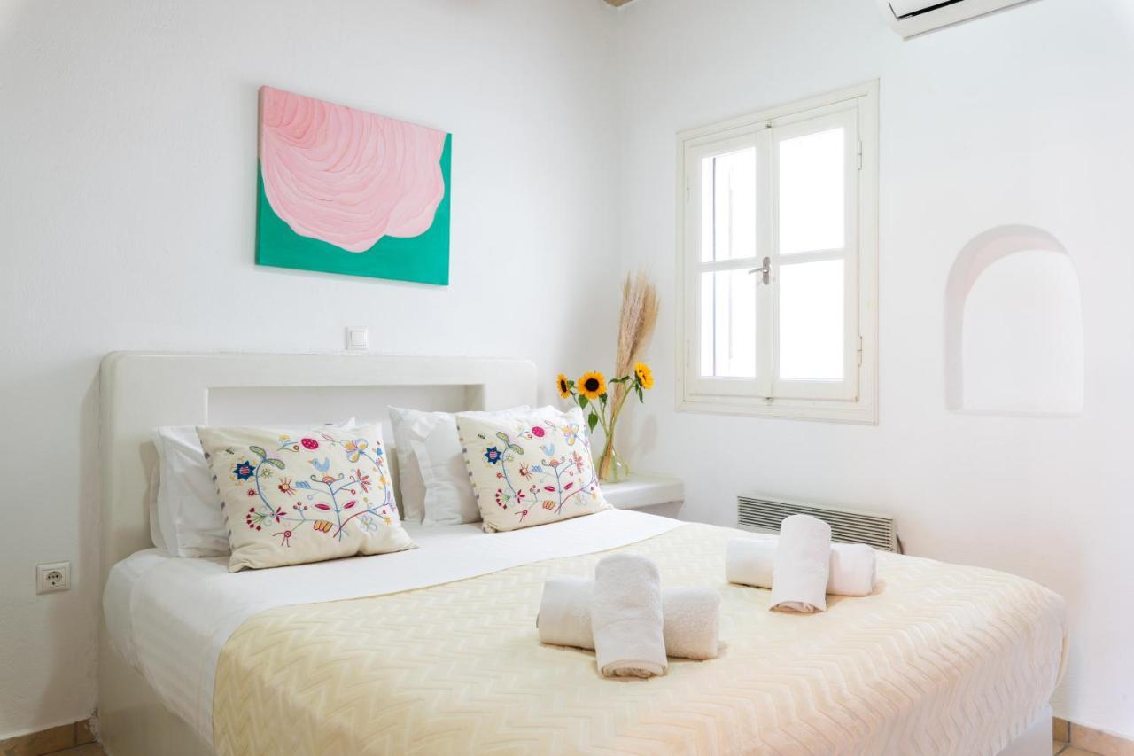 Yalos Mykonos Ornos Pouli Private Apartments W Shared Swimming Pool Mykonos Town Buitenkant foto