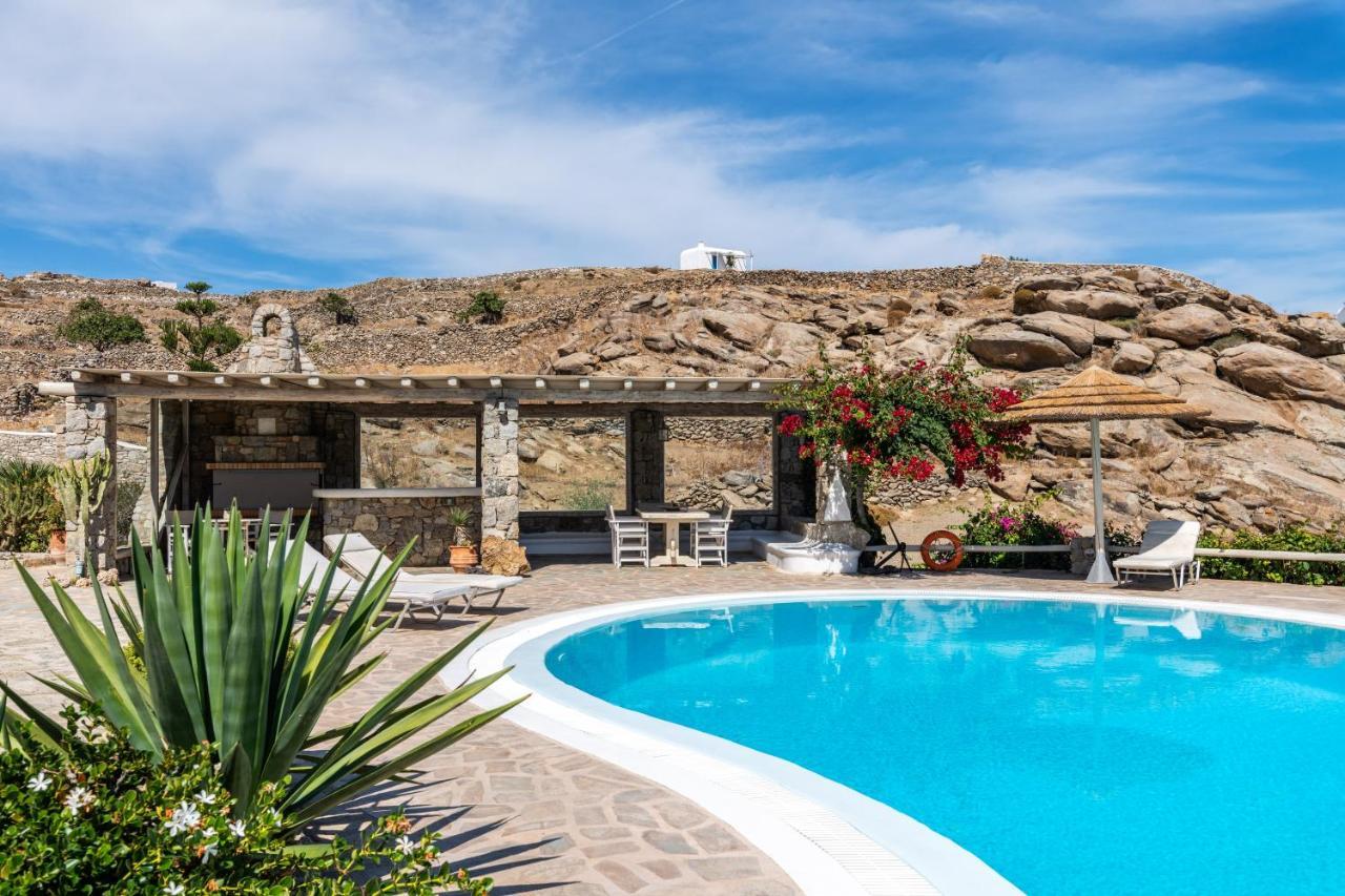 Yalos Mykonos Ornos Pouli Private Apartments W Shared Swimming Pool Mykonos Town Buitenkant foto