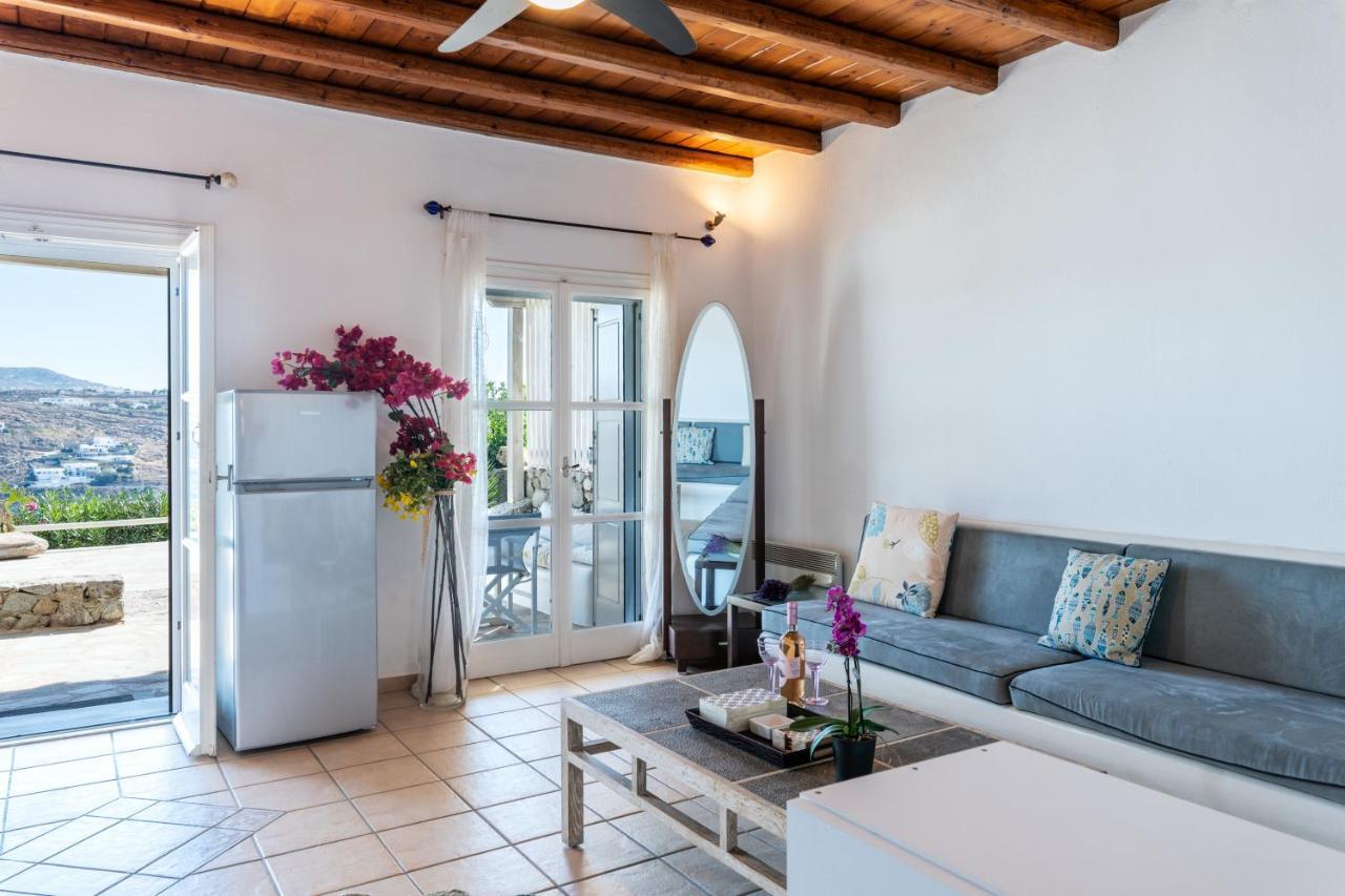 Yalos Mykonos Ornos Pouli Private Apartments W Shared Swimming Pool Mykonos Town Buitenkant foto
