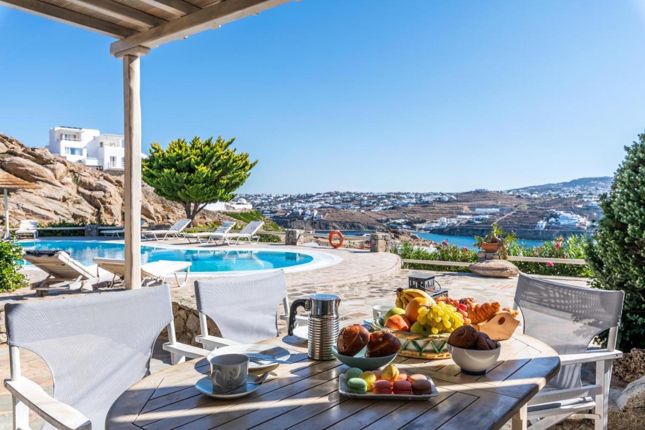 Yalos Mykonos Ornos Pouli Private Apartments W Shared Swimming Pool Mykonos Town Buitenkant foto