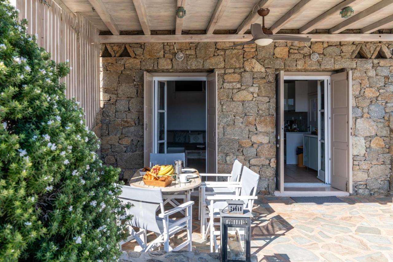Yalos Mykonos Ornos Pouli Private Apartments W Shared Swimming Pool Mykonos Town Buitenkant foto