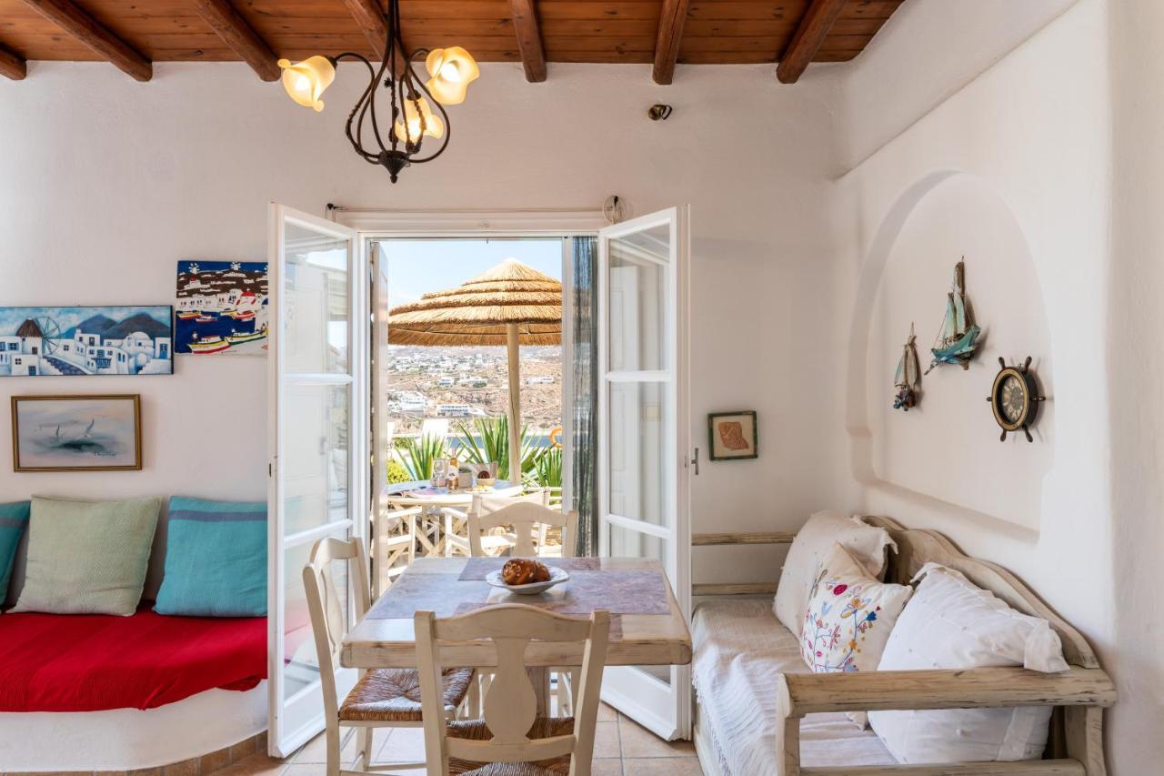 Yalos Mykonos Ornos Pouli Private Apartments W Shared Swimming Pool Mykonos Town Buitenkant foto