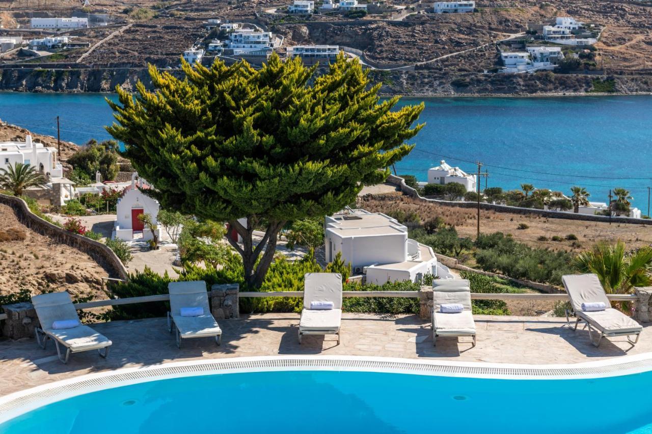 Yalos Mykonos Ornos Pouli Private Apartments W Shared Swimming Pool Mykonos Town Buitenkant foto